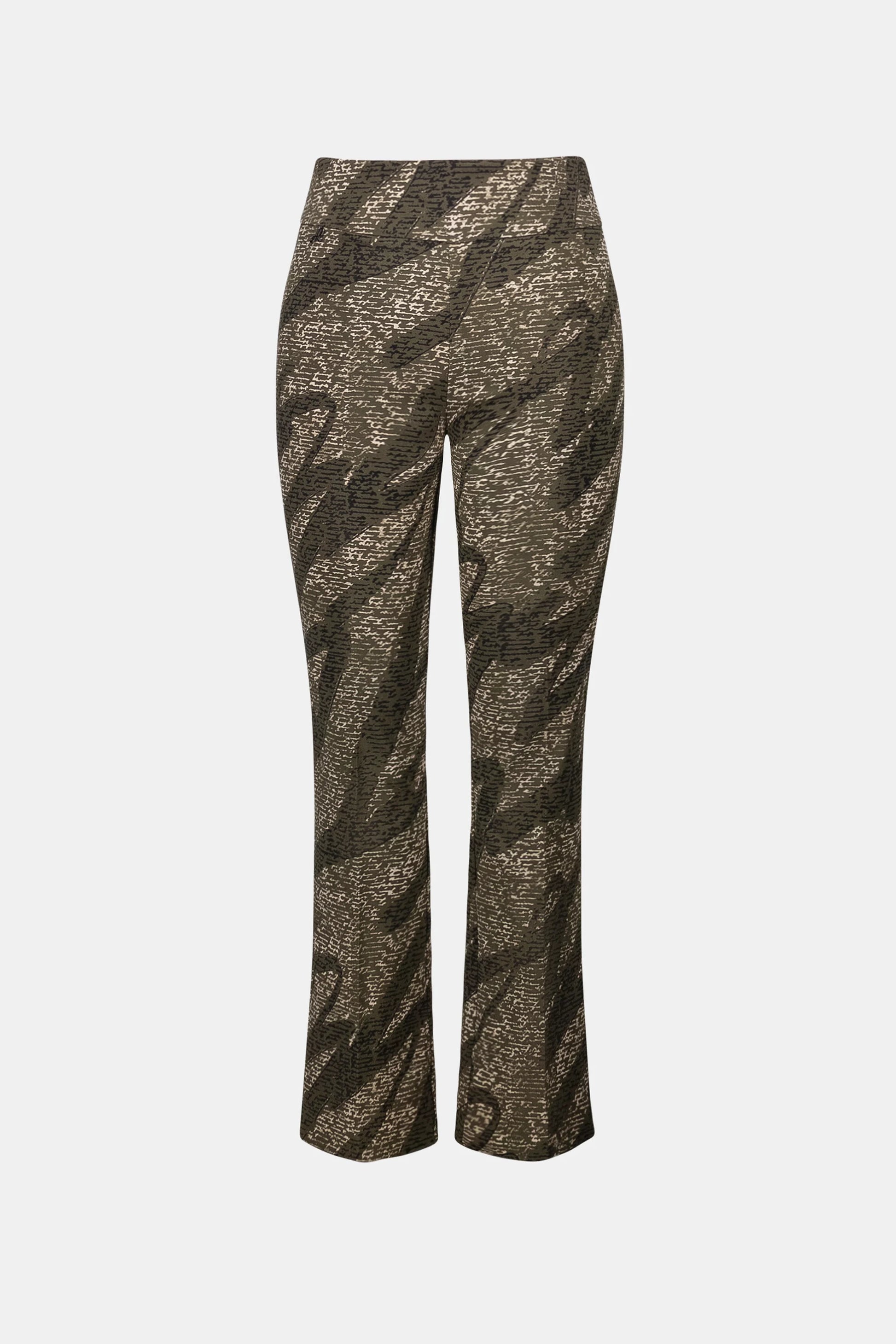 Joseph Ribkoff Avocado Millennium Abstract Print Pull-On Trousers