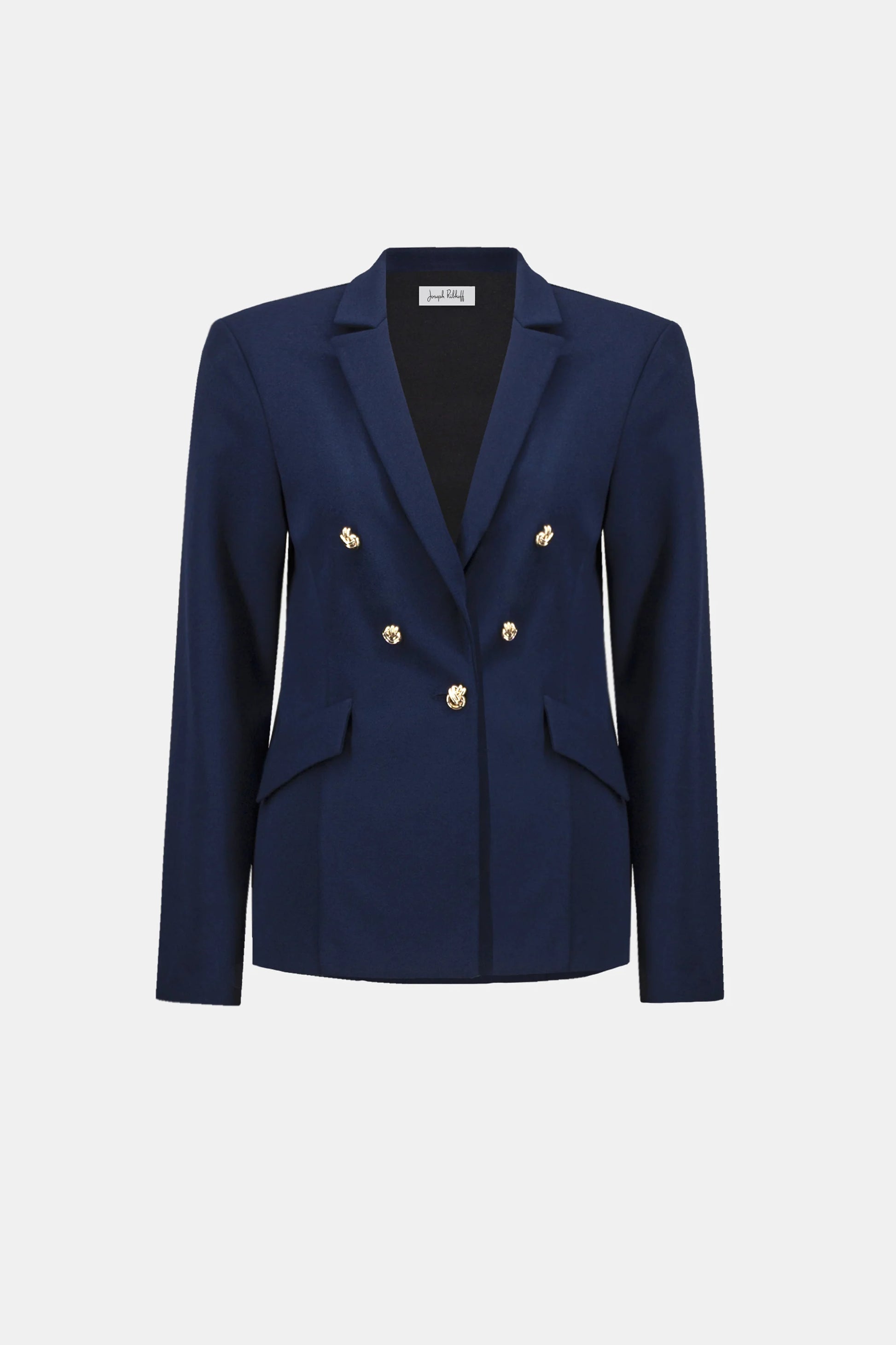 Joseph Ribkoff Indigo Scuba Crepe Fitted Jacket