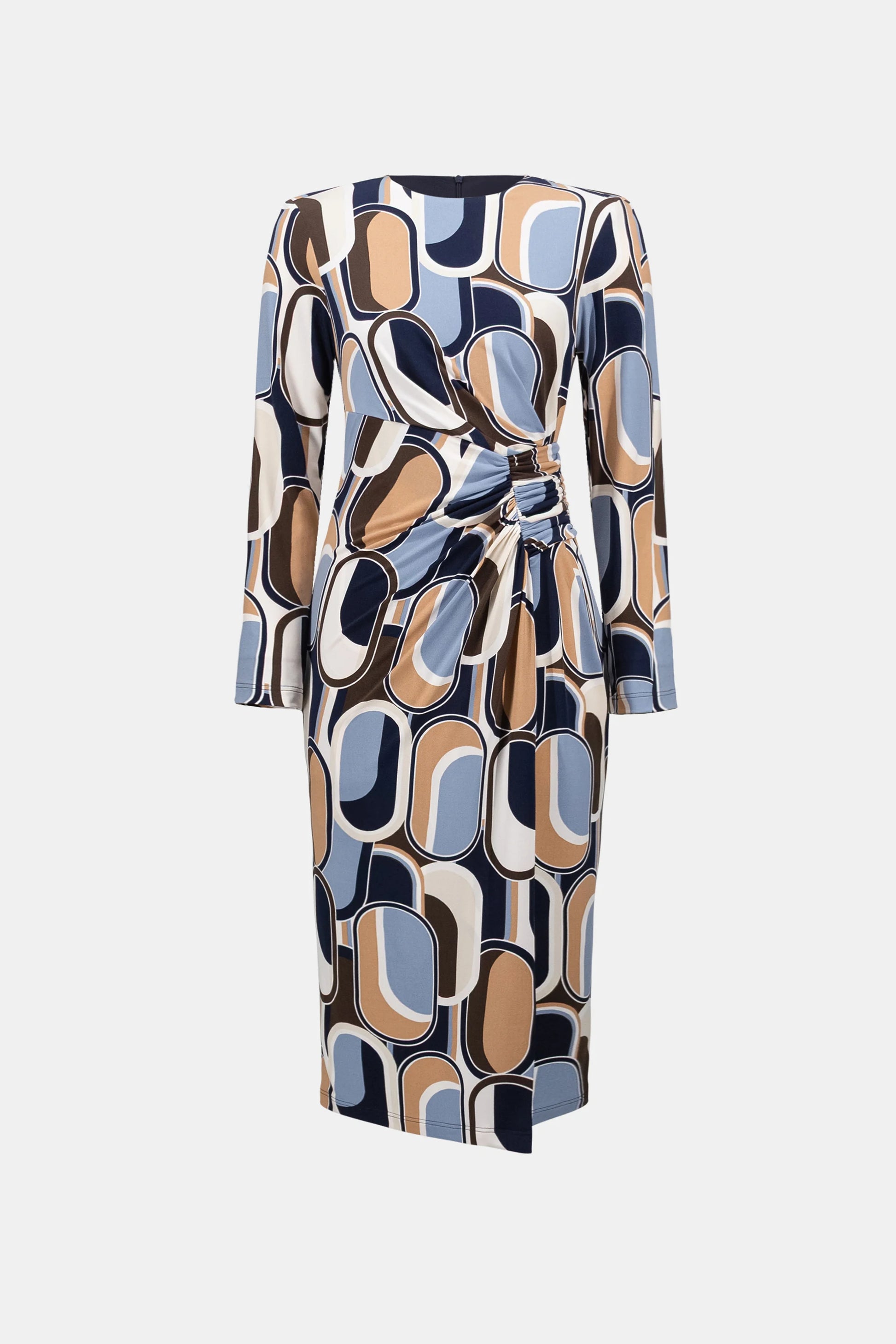 Joseph Ribkoff Multi-Coloured Silky Knit Printed Wrap Dress