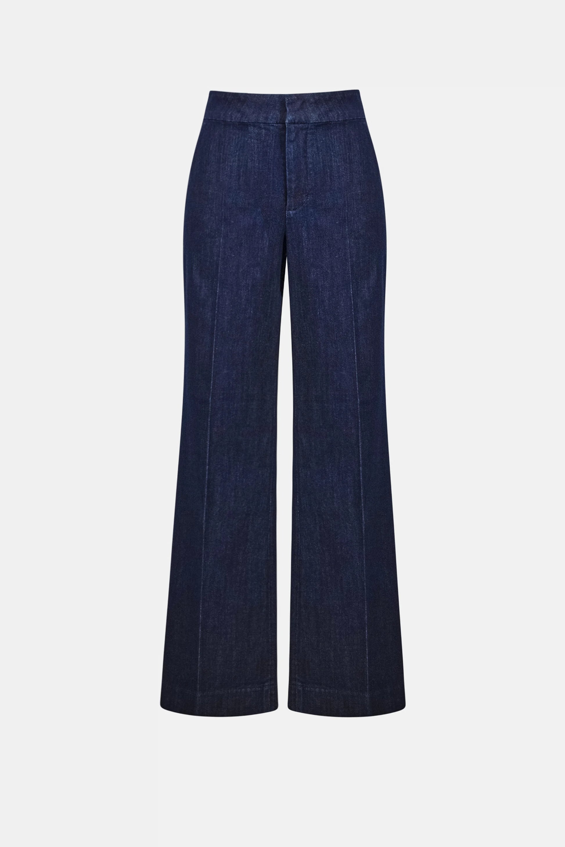 Joseph Ribkoff Dark Denim Stretch High-Rise Wide Leg Jeans