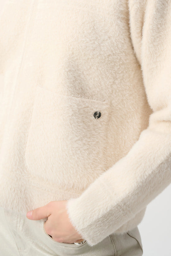 Joseph Ribkoff Birch Detachable Faux Fur Collar Jacket