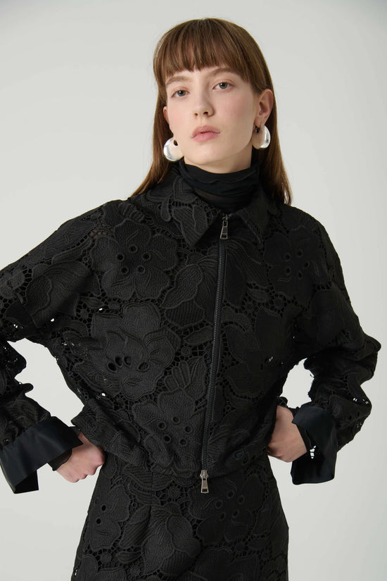Beatrice b macrame lace jacket