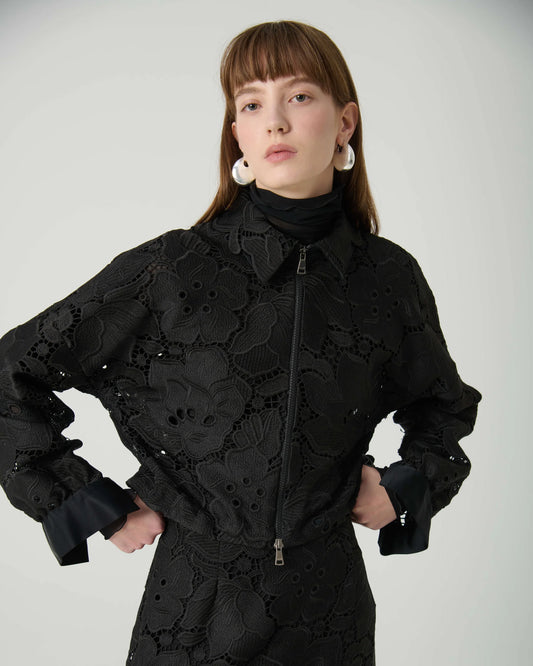 Beatrice b macrame lace jacket