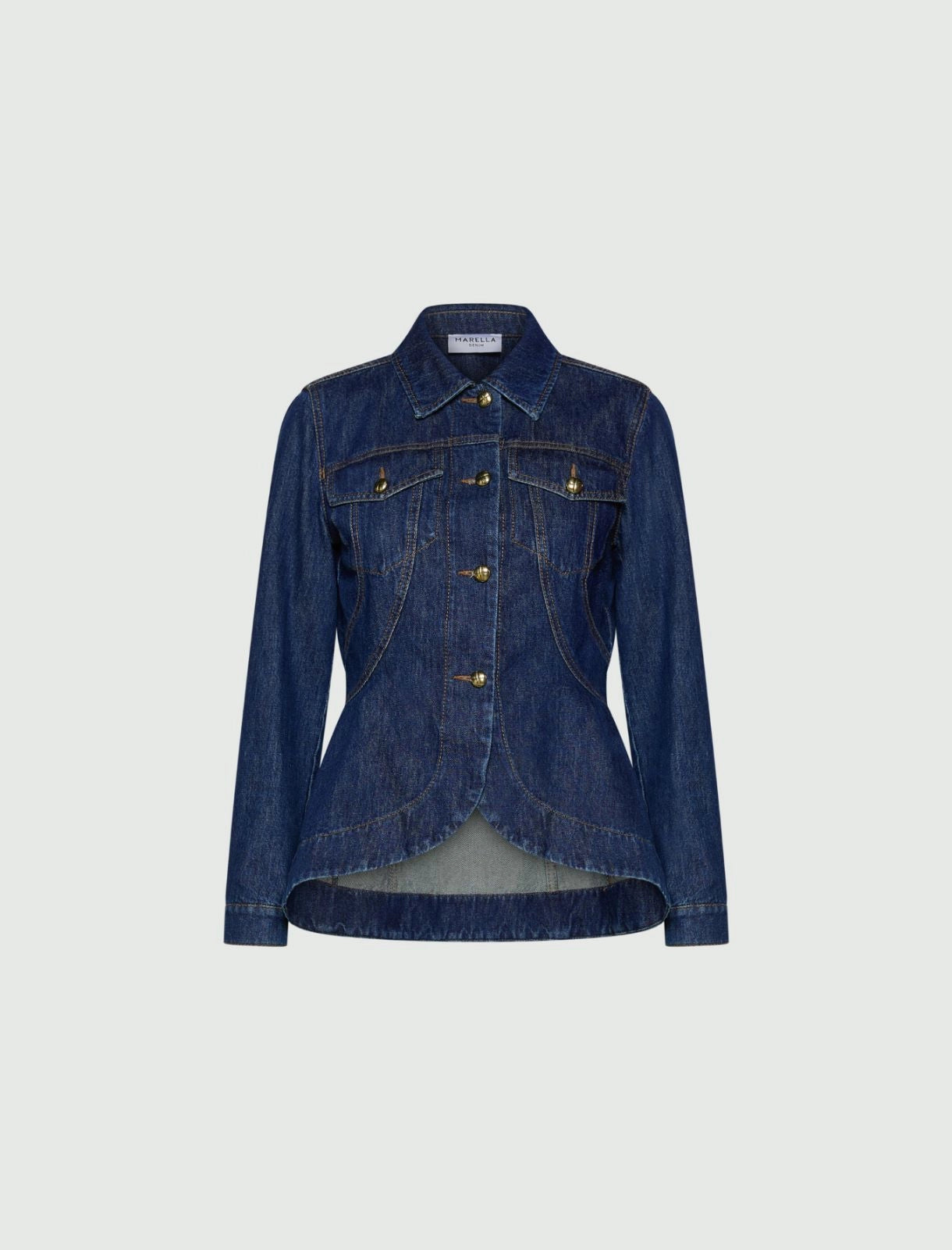 Marella Sport Washed Denim Jacket MLSTRINE
