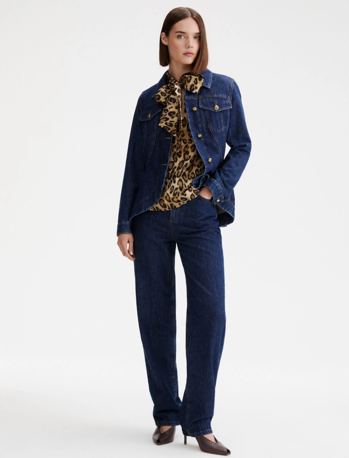 Marella Sport Washed Denim Jacket MLSTRINE
