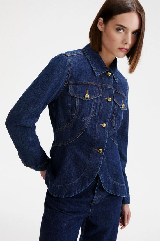 Marella Sport Washed Denim Jacket MLSTRINE