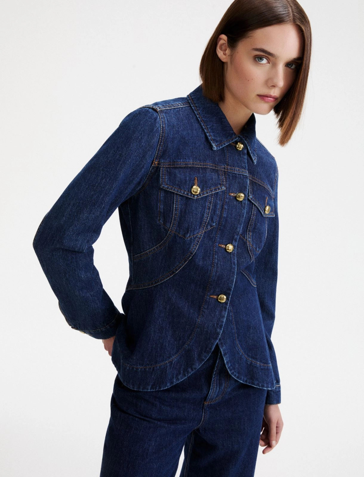 Marella Sport Washed Denim Jacket MLSTRINE