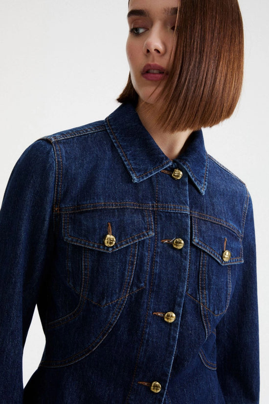 Marella Sport Washed Denim Jacket MLSTRINE