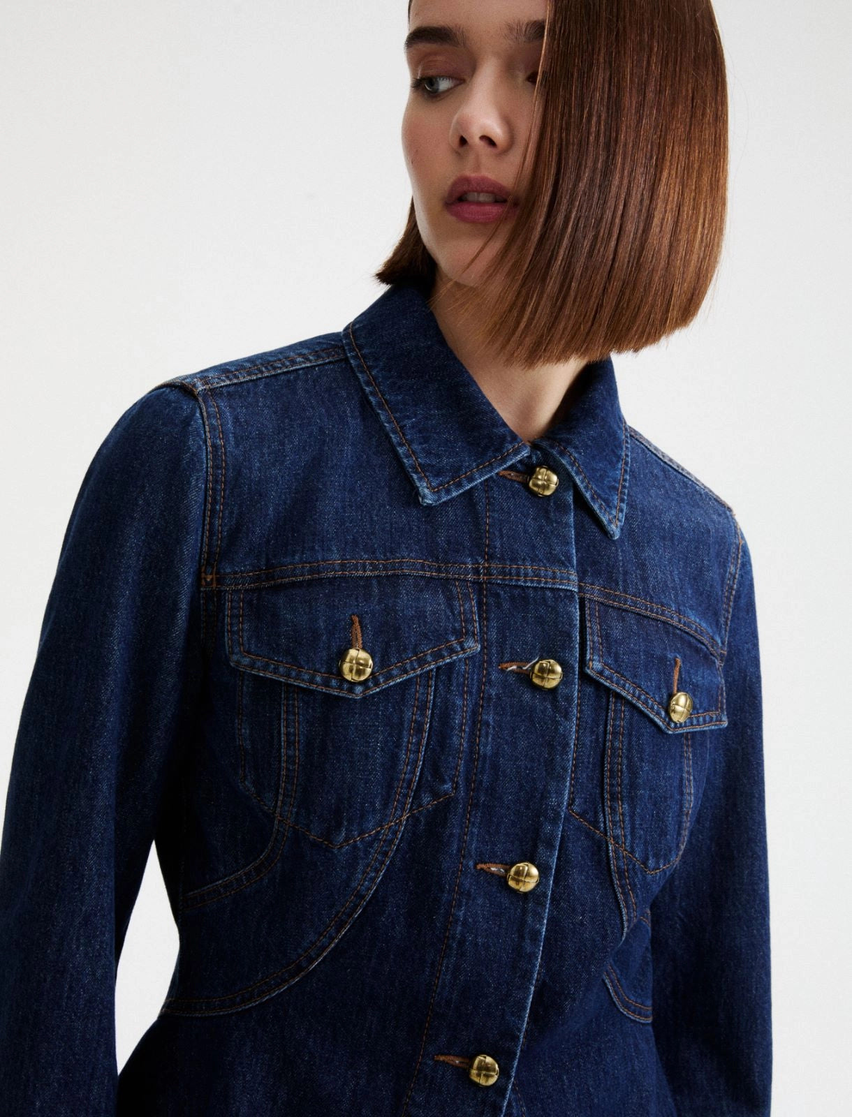 Marella Sport Washed Denim Jacket MLSTRINE