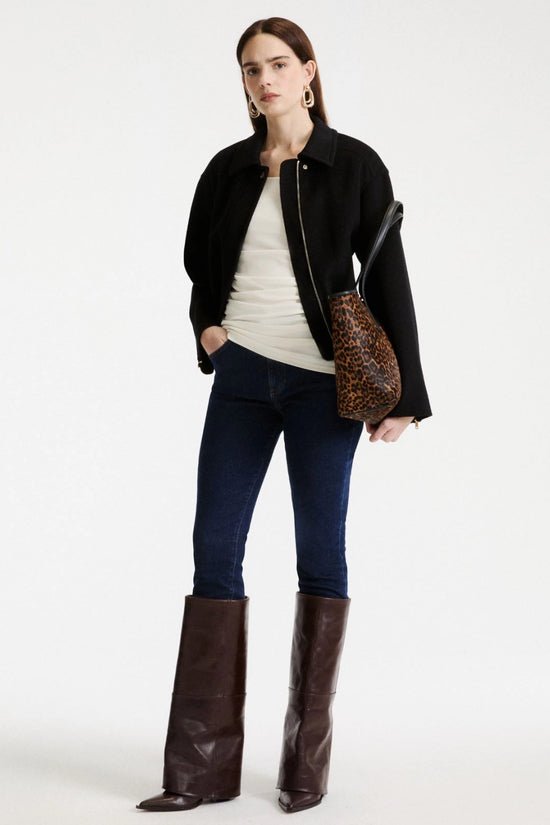 Marella Black Pure Wool Double-Faced Jacket