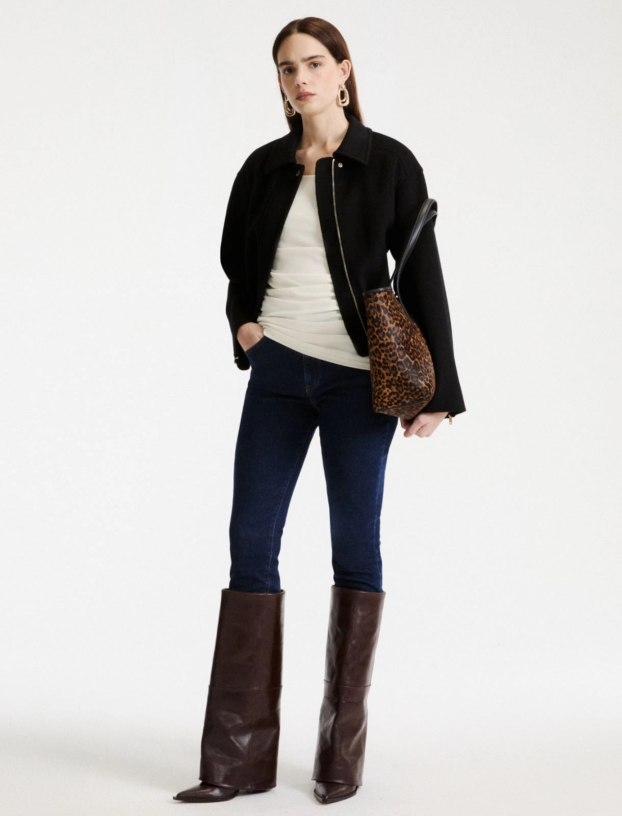 Marella Black Pure Wool Double-Faced Jacket