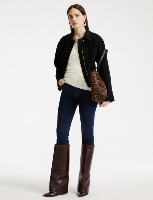 Marella Black Pure Wool Double-Faced Jacket