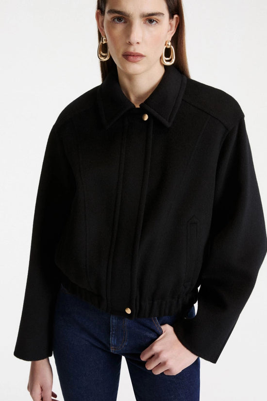 Marella Black Pure Wool Double-Faced Jacket