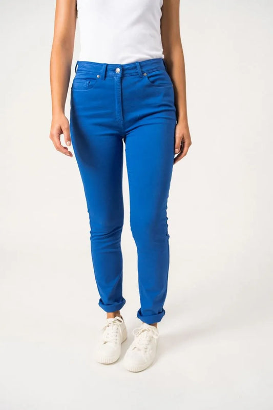 Saint James sea blue skinny leg trousers Mimosa 3101