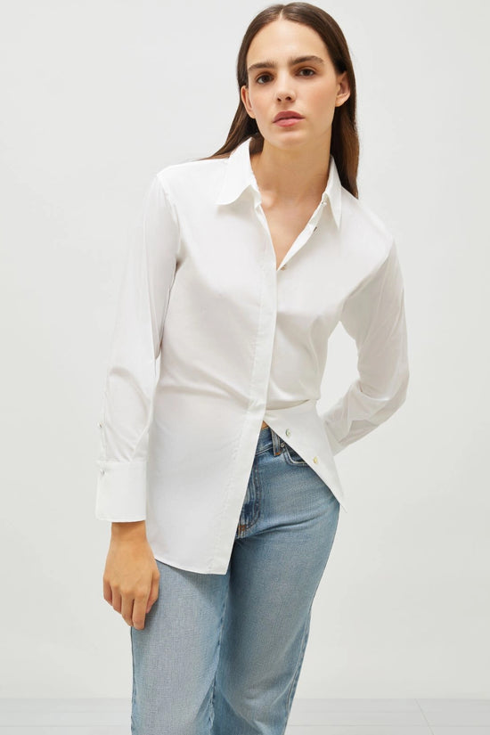 Marella stretch poplin shirt Rostro