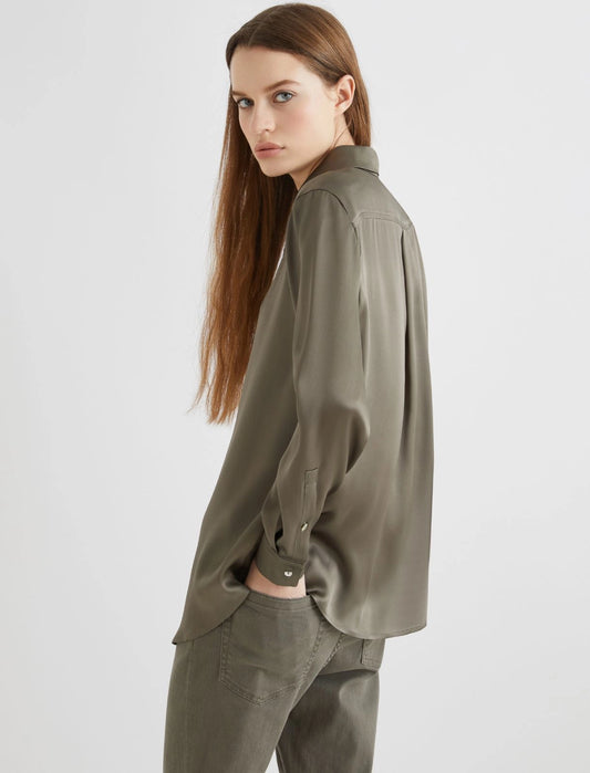 Marella silk blend satin shirt Bunny