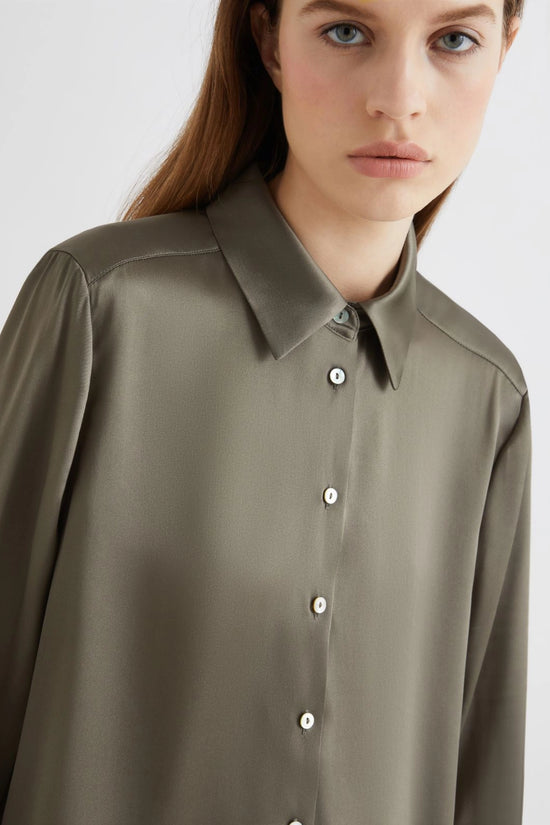 Marella silk blend satin shirt Bunny