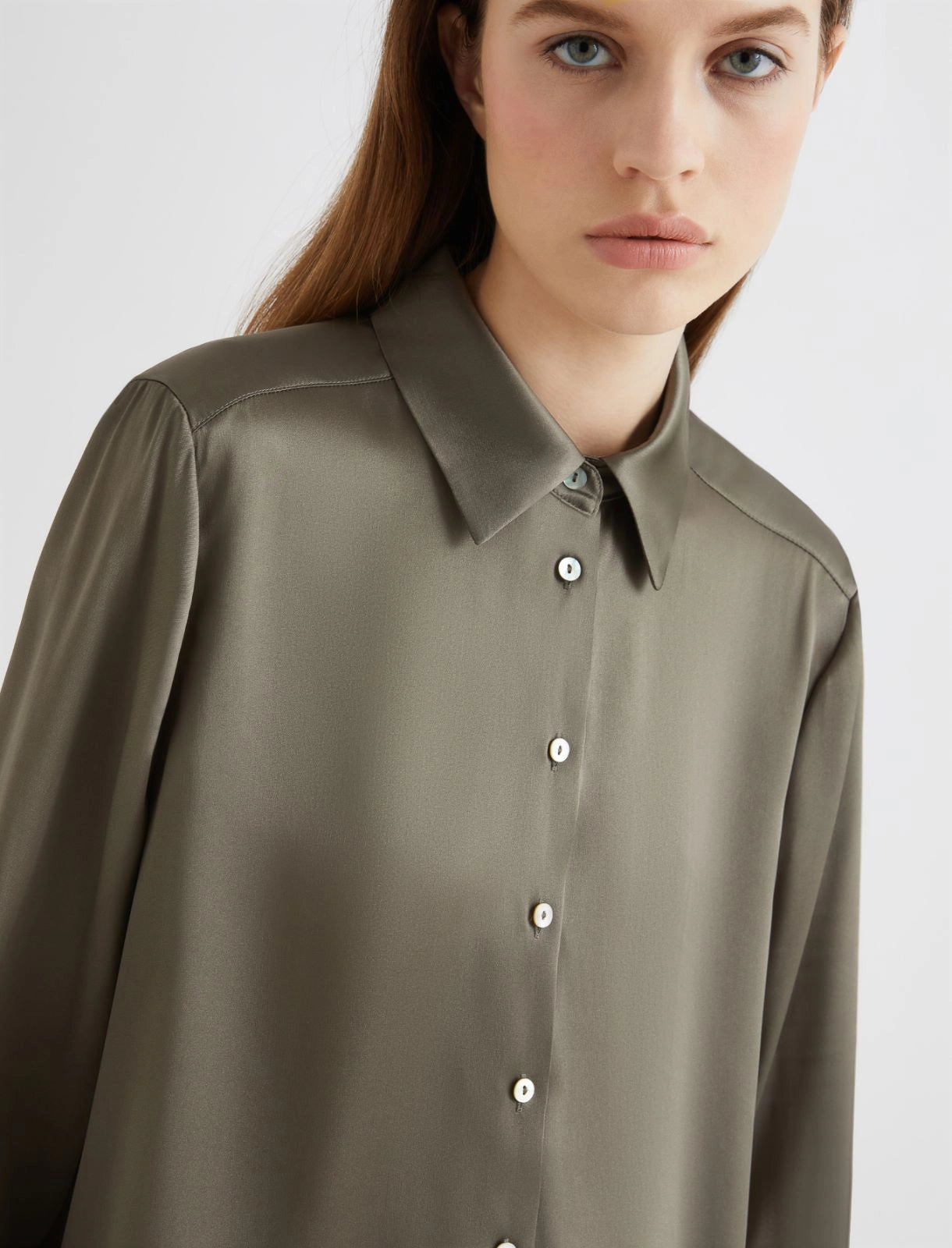 Marella silk blend satin shirt Bunny
