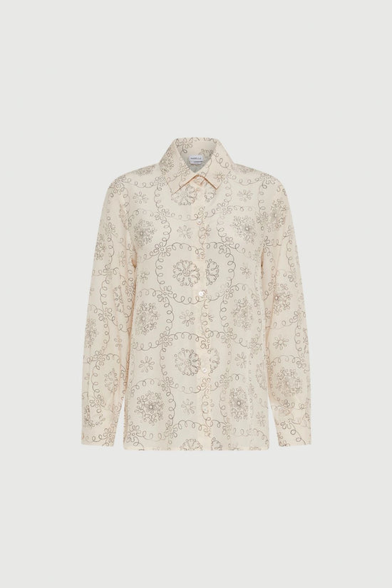 Marella printed silk shirt Tundra