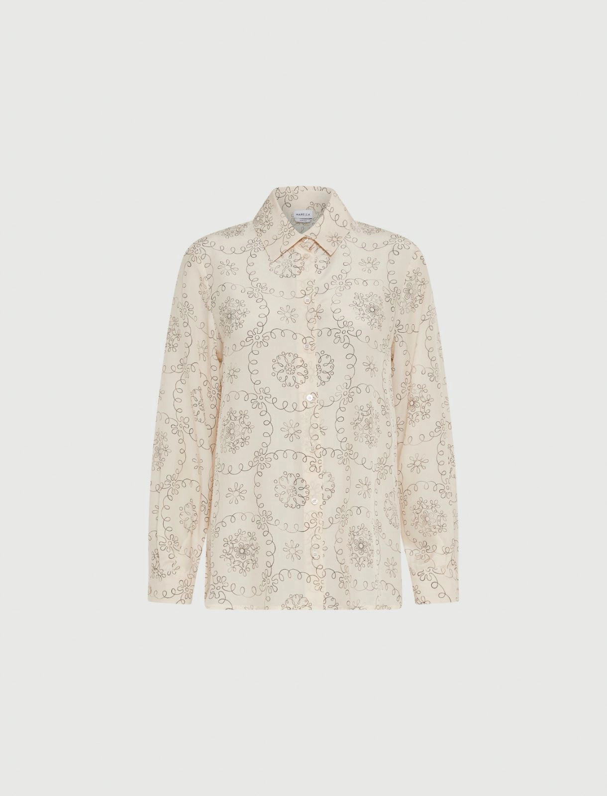 Marella printed silk shirt Tundra