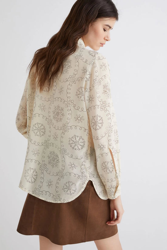 Marella printed silk shirt Tundra