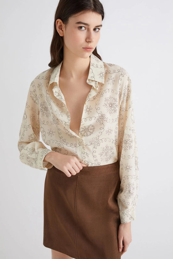 Marella printed silk shirt Tundra