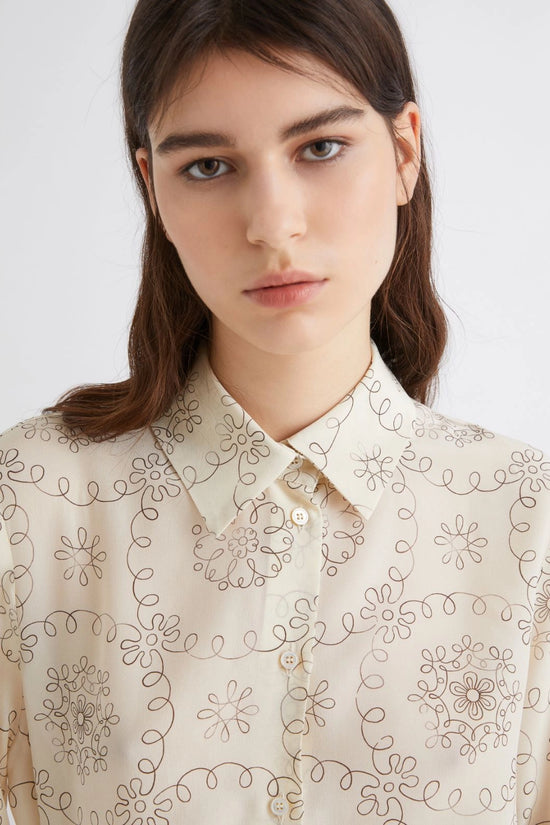 Marella printed silk shirt Tundra