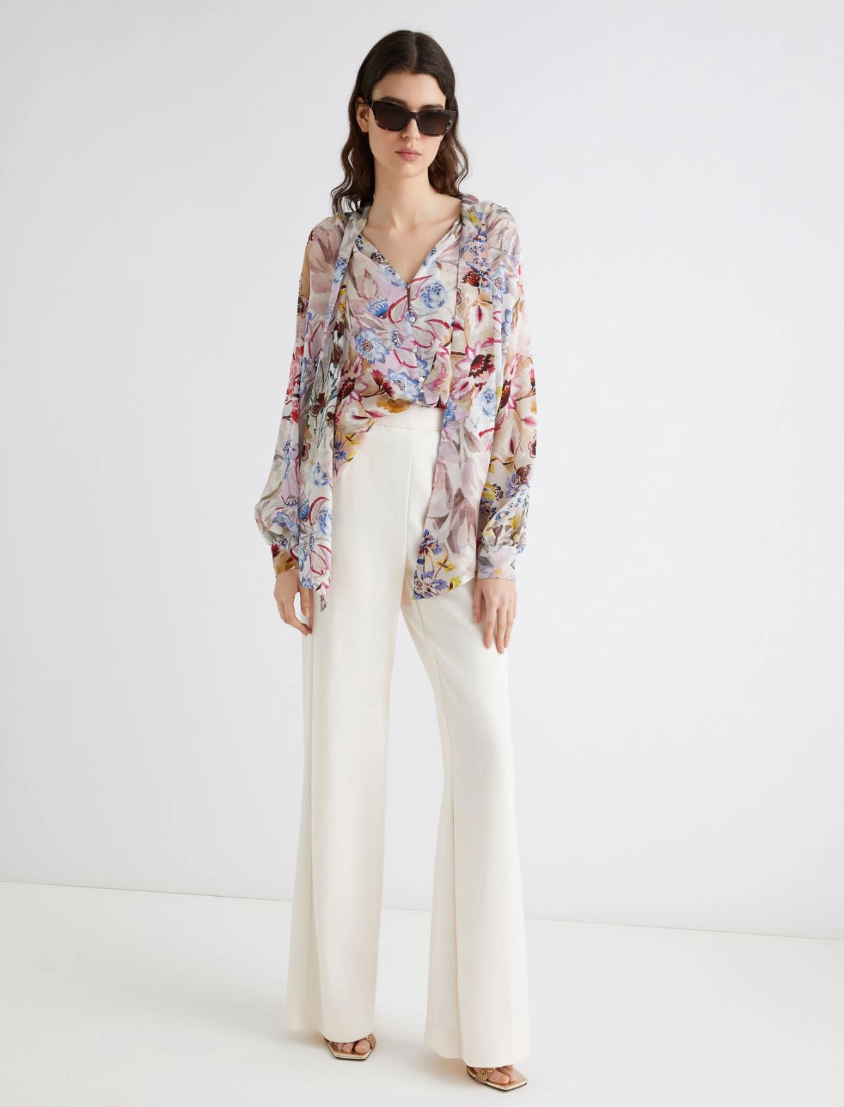 Marella sash detail blouse Bruco