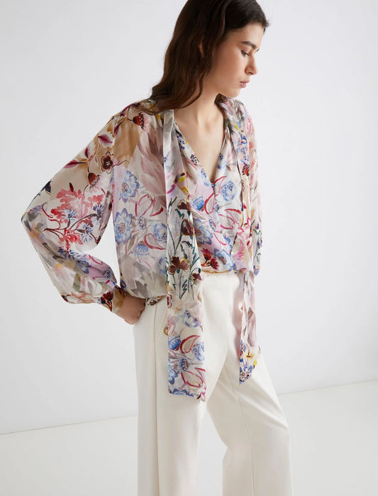 Marella sash detail blouse Bruco