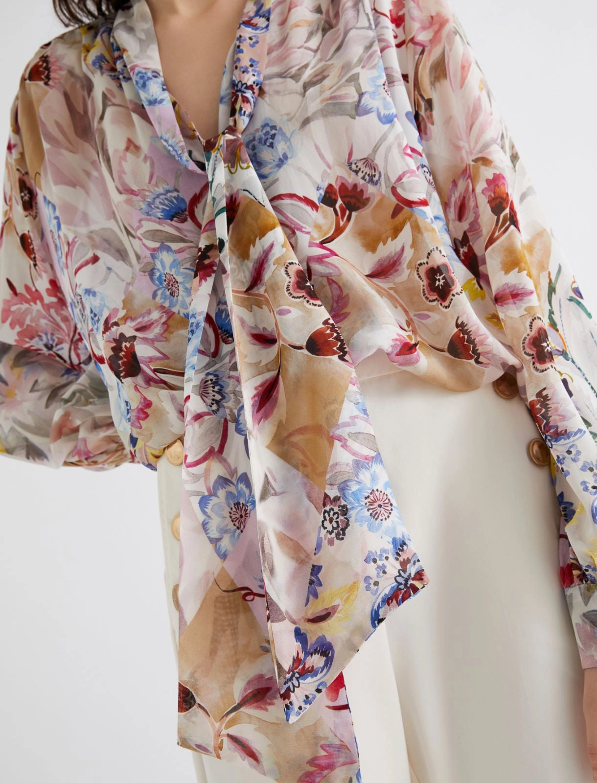 Marella sash detail blouse Bruco