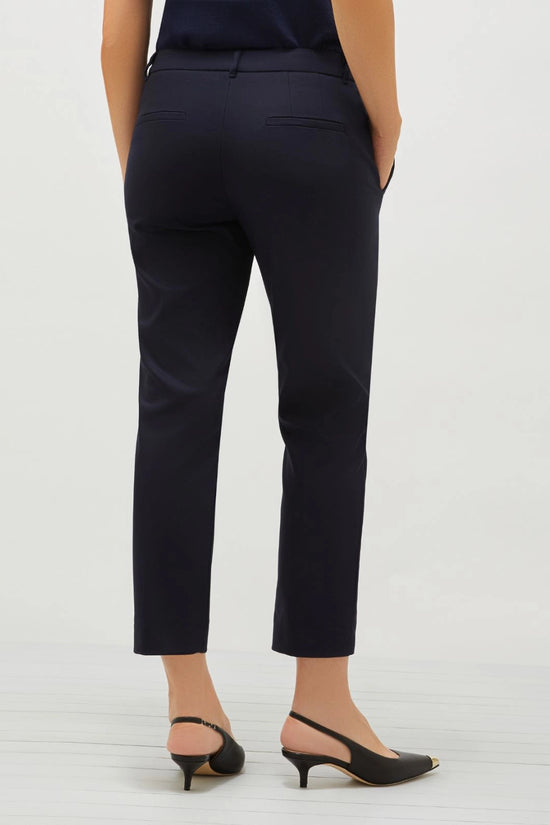 Marella navy stretch cotton trouser Miele