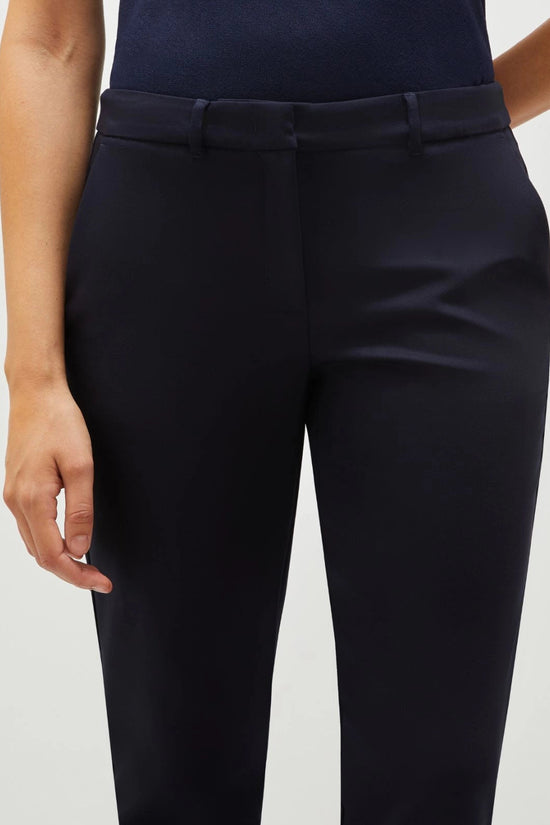 Marella navy stretch cotton trouser Miele