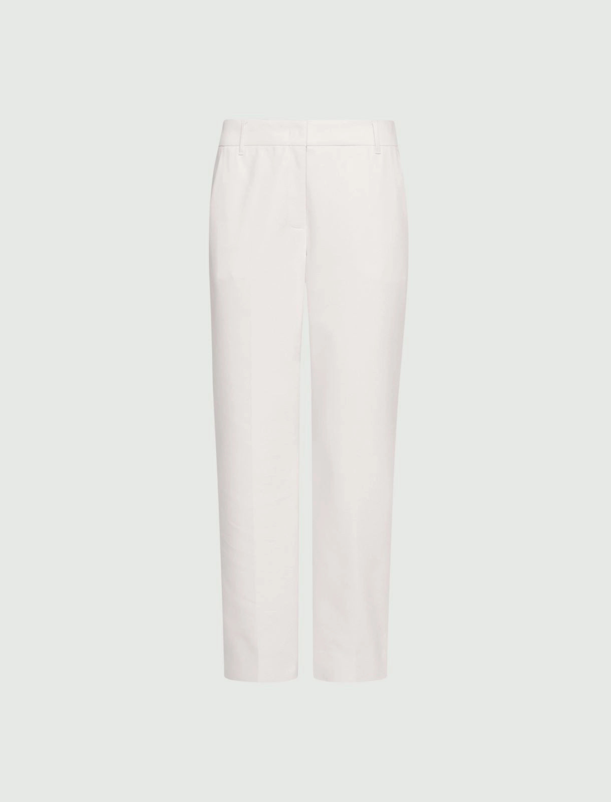 Marella White Stretch Cotton-Blend Trousers MLLGHIAND