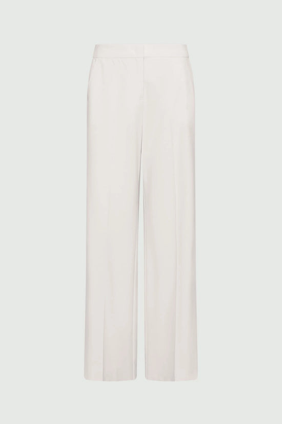 Marella White Straight-fit Stretch Canvas Trousers MLLSEQUOIA