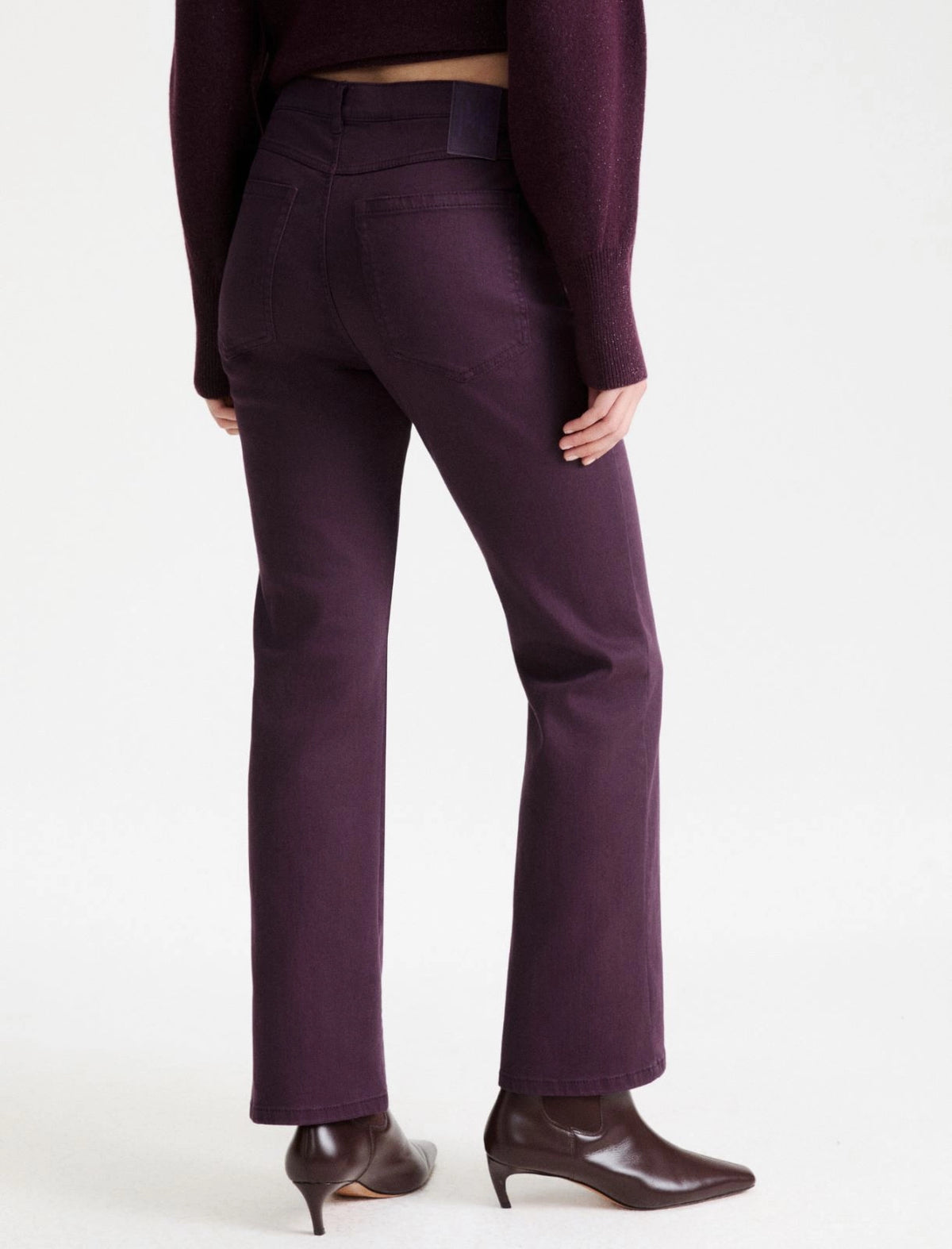 Marella Blackberry Flared Fit 7/8 Length Trousers