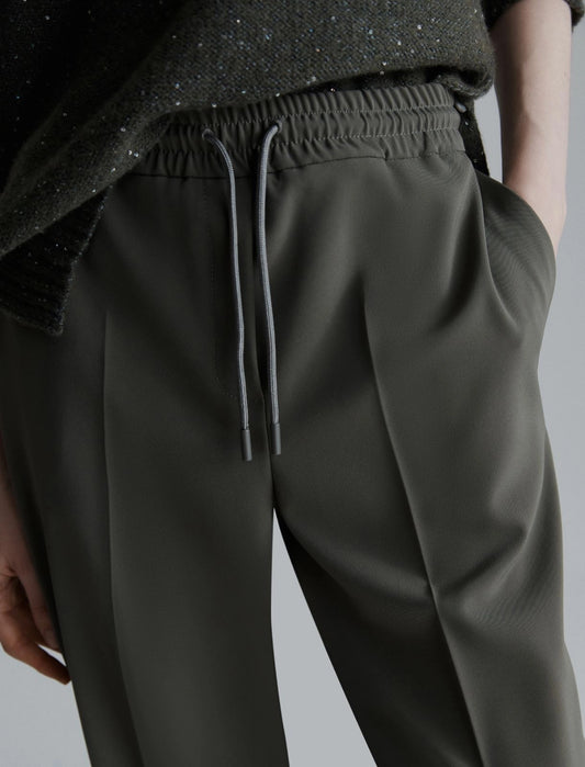 Marella stretch twill joggers Seme