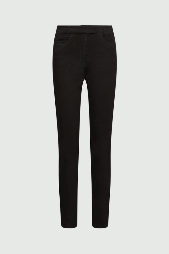 Marella Sport Black Skinny Stretch-Cotton Trousers