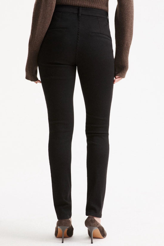 Marella Sport Black Skinny Stretch-Cotton Trousers