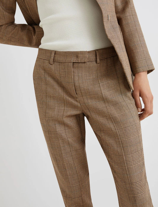 Marella slim fit check trousers Margie