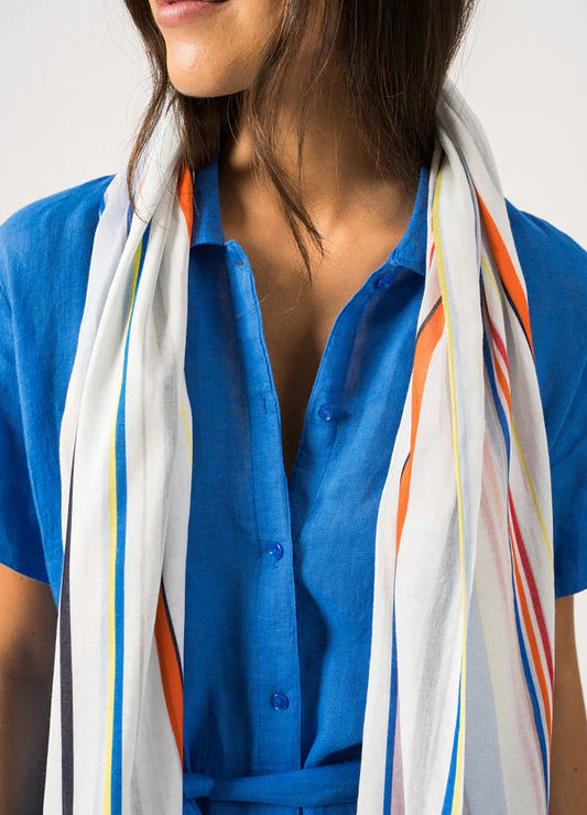 Saint James striped scarf Transat 3177