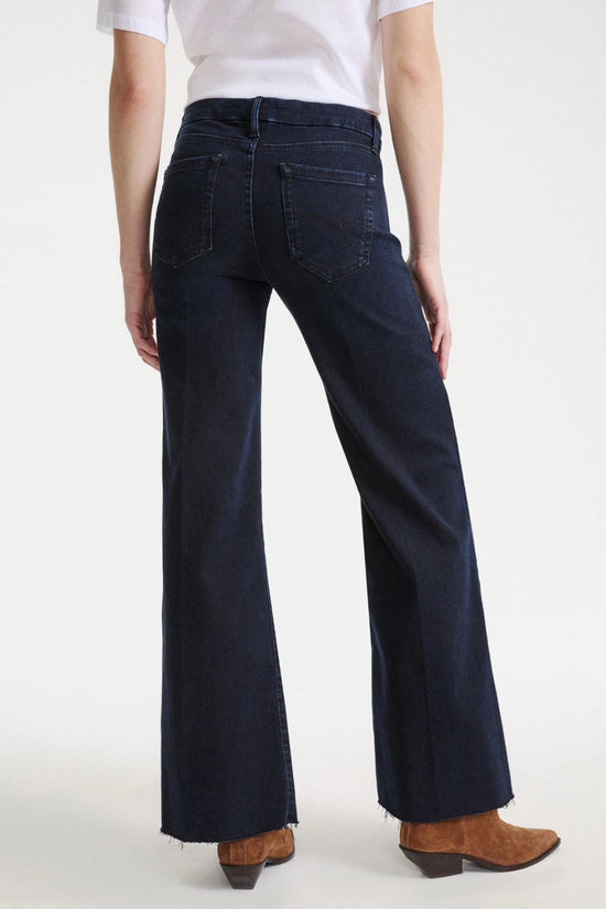 Marella Midnight Cropped Wide-Leg Jeans