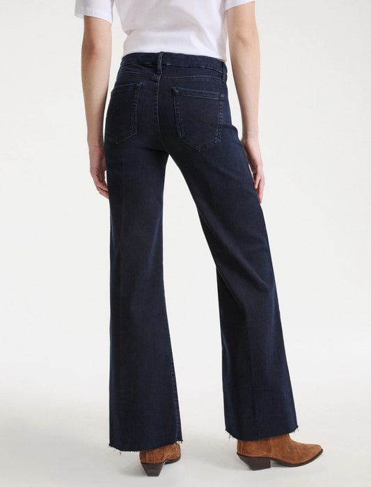 Marella Midnight Cropped Wide-Leg Jeans