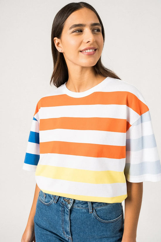 Saint James bold stripe top Fiona 3197
