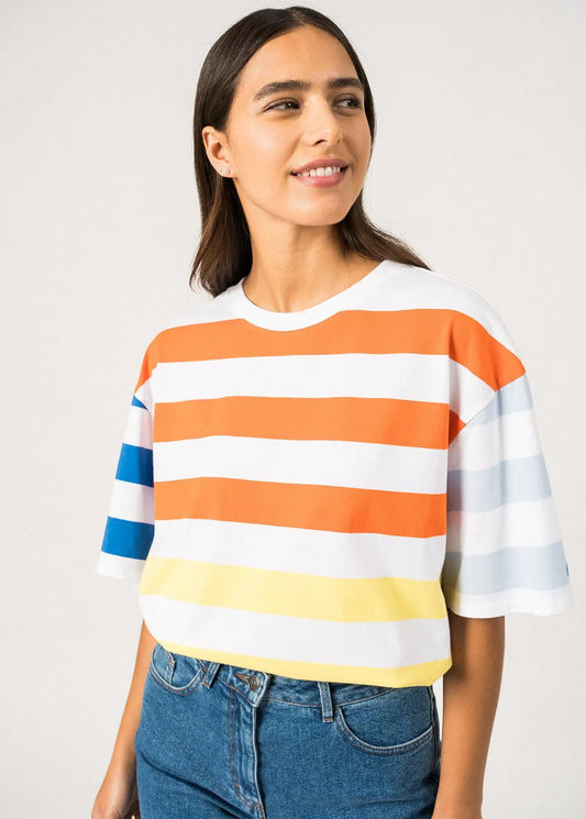Saint James bold stripe top Fiona 3197