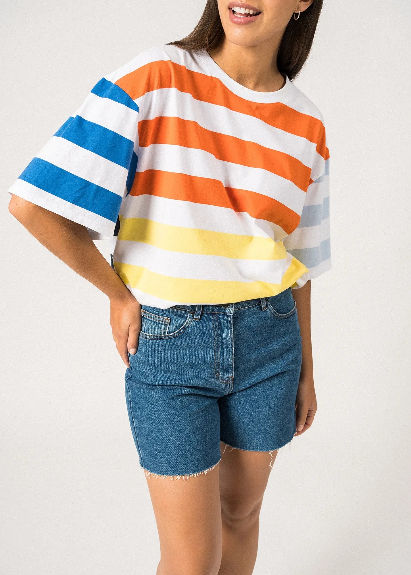 Saint James bold stripe top Fiona 3197