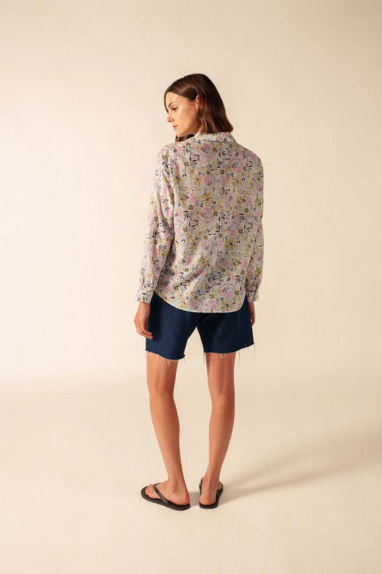 Saint James Floral Print Long Sleeves Cotton Shirt JEANNE ML 3213