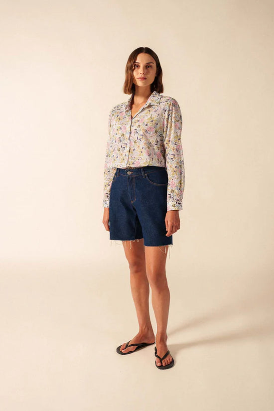 Saint James Floral Print Long Sleeves Cotton Shirt JEANNE ML 3213