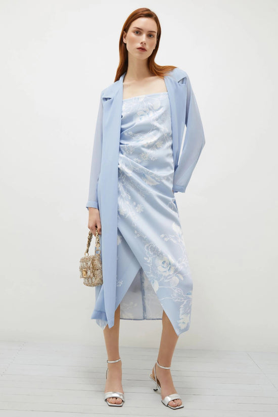 Marella printed satin dress Radix
