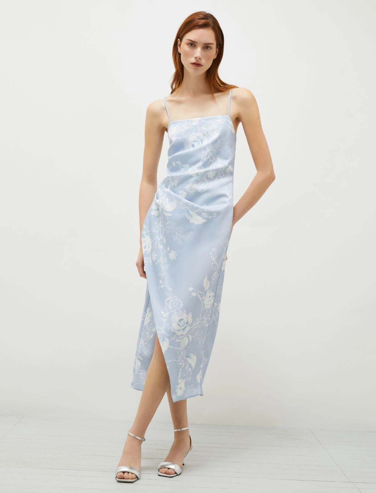 Marella printed satin dress Radix