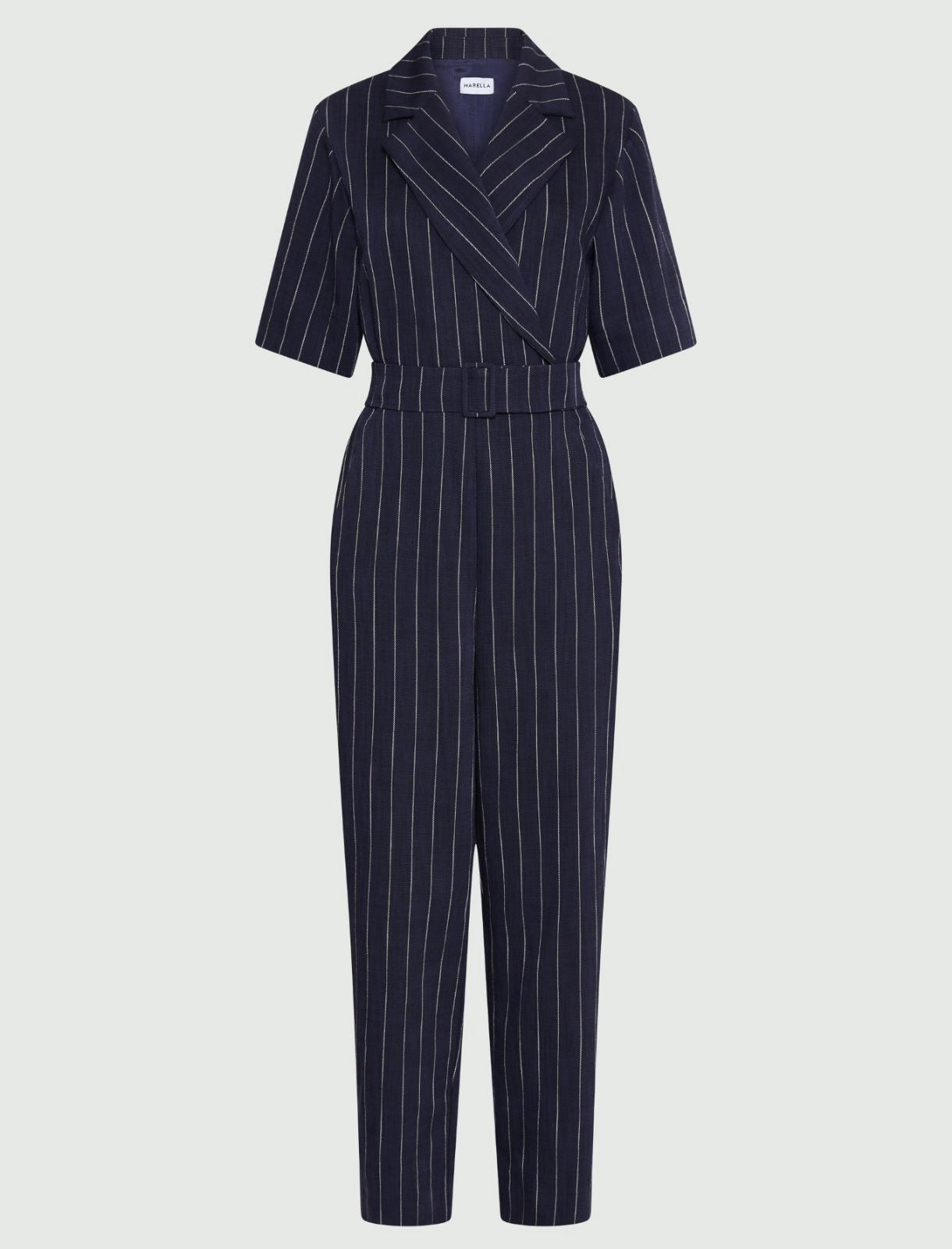 Marella pinstripe jumpsuit Banana - Jane Young